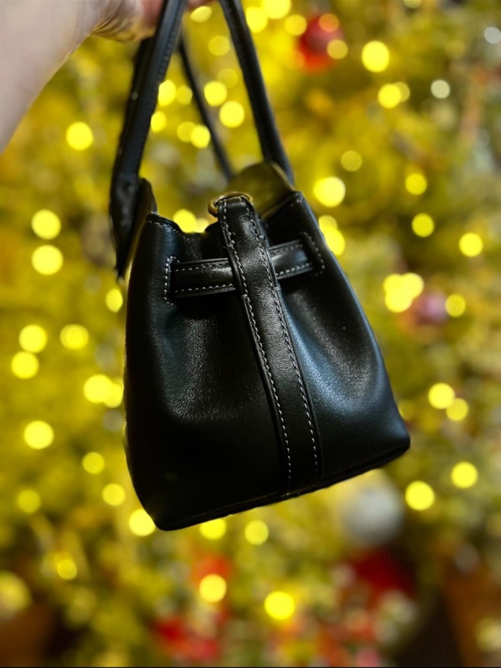 Coach Black Pebble Leather Soft Empire Carryall 21 - New - Picture 9 of 12